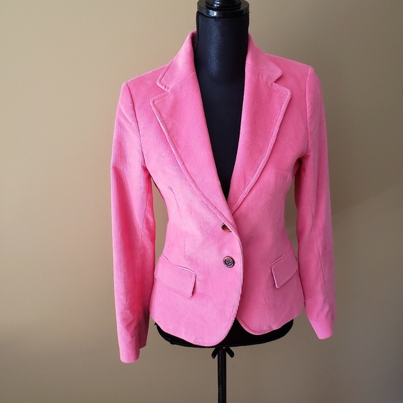 Vineyard Vines Jackets & Blazers - Vinyard Vines Pink Corduroy Jacket size small